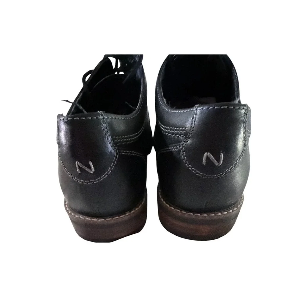 Nunn Bush Chase Black Leather Dress Shoes Men's Size 8.5 M Comfort Gel 81086